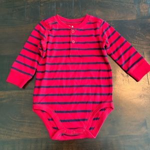 NWOT Jumping Beans Long Sleeve Striped Onesie
